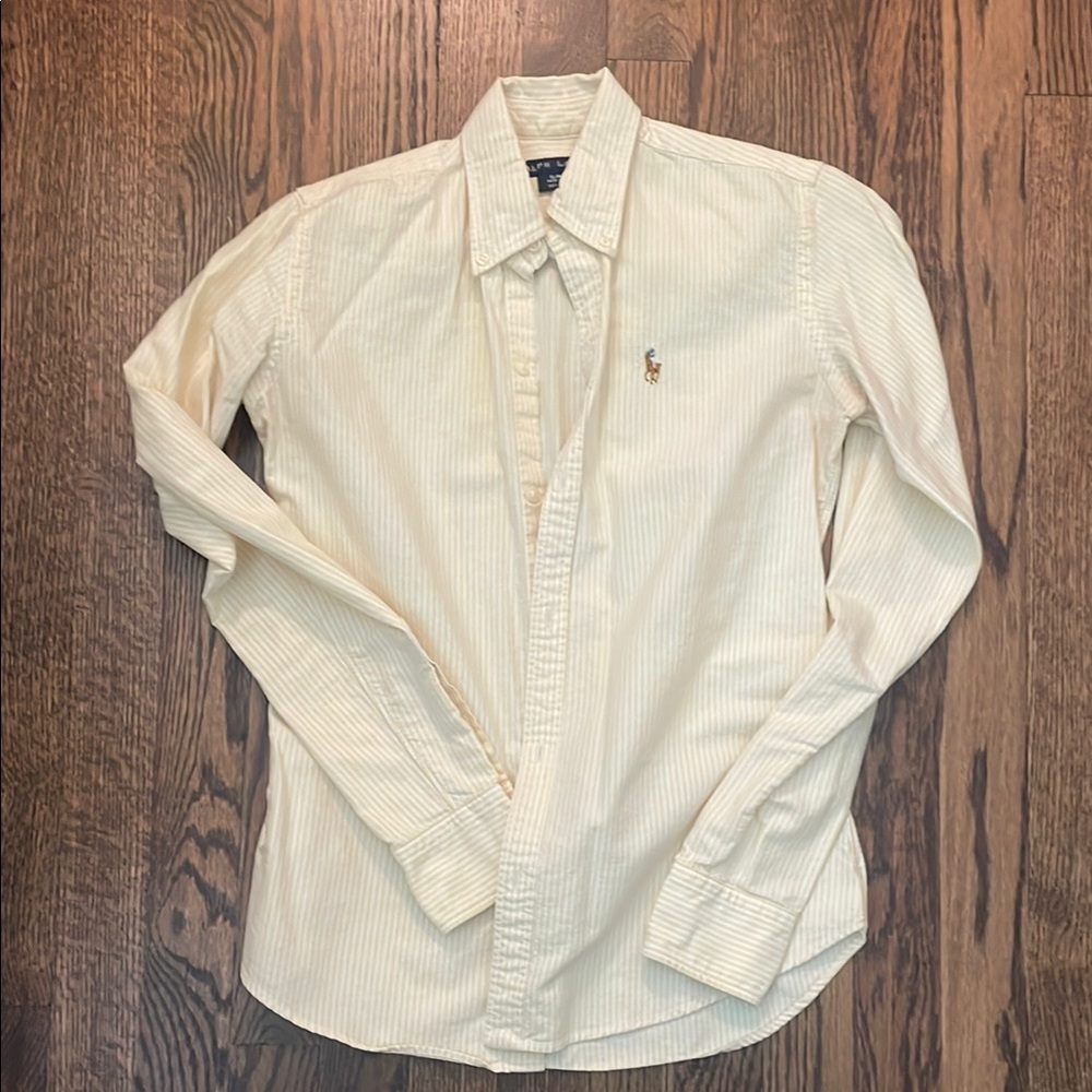 Ralph Lauren Cream Button Down Shirt